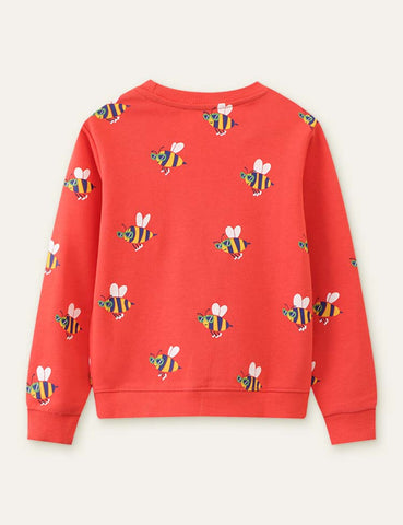 Bee Printed Sweatshirt