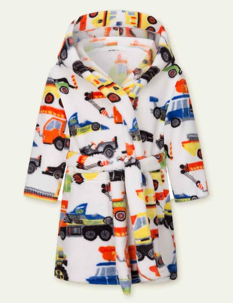 Flannel Cartoon Printed Nightgown - CCMOM