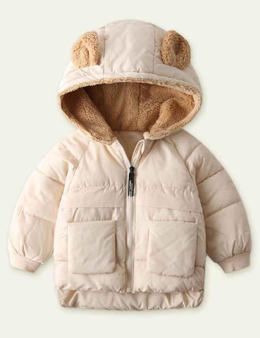 Fleece Zipper Cotton-Padded Jacket - CCMOM