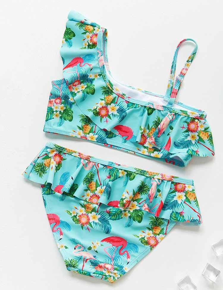 Flounced Split Swimsuit - CCMOM