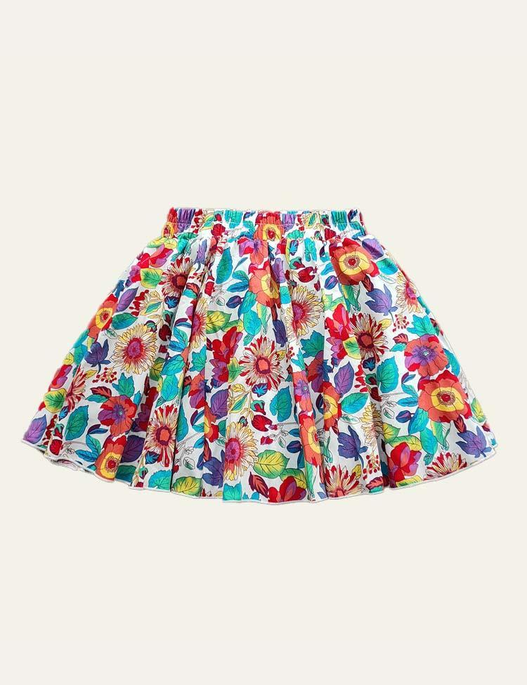 Flower Pleated Skirt - CCMOM