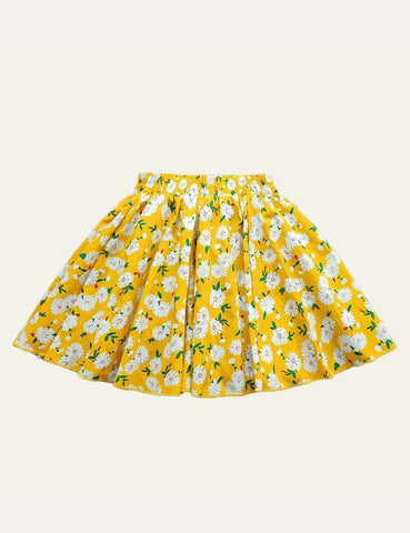 Flower Pleated Skirt - CCMOM