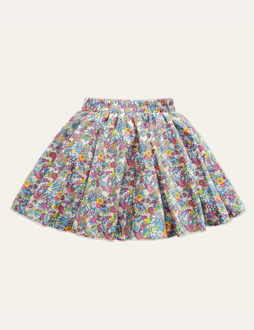 Flower Pleated Skirt - CCMOM