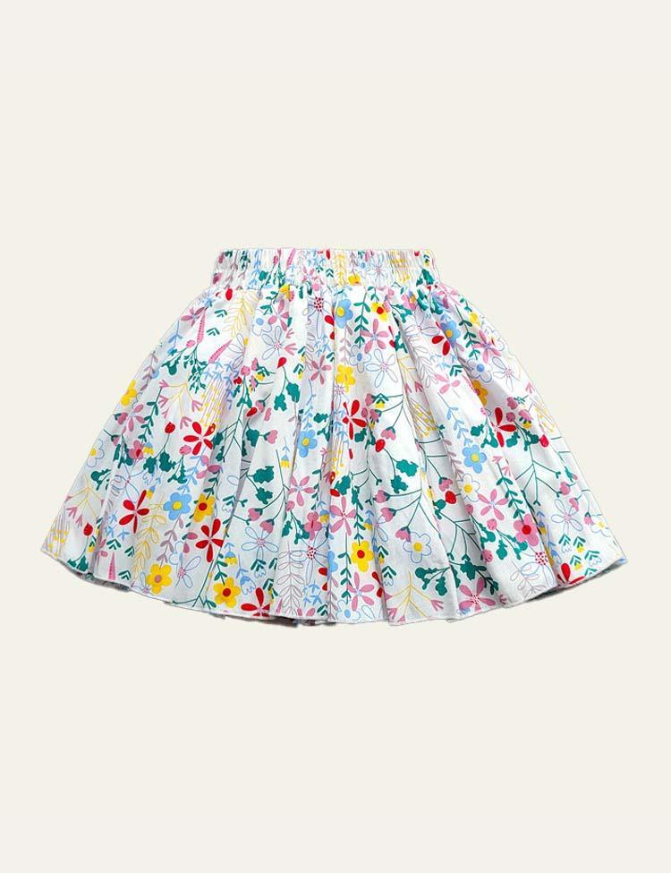 Flower Pleated Skirt - CCMOM