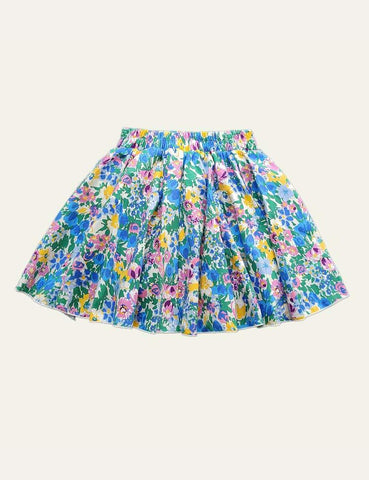 Flower Pleated Skirt - CCMOM