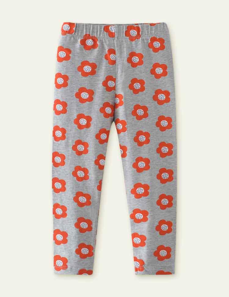 Flower Print Leggings - CCMOM