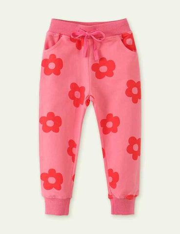 Flower Print Sweatpants - CCMOM