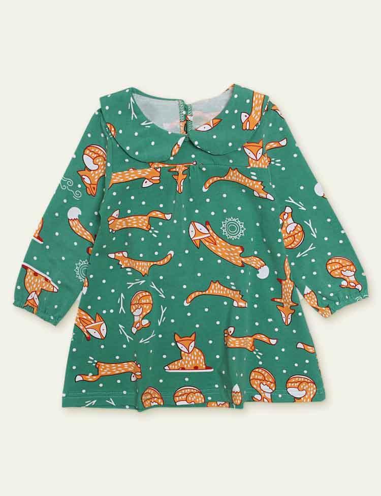 Fox Print Dress - CCMOM