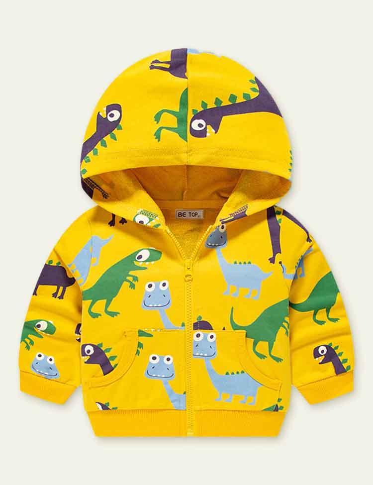 Full Printed Dinosaur Coat - CCMOM