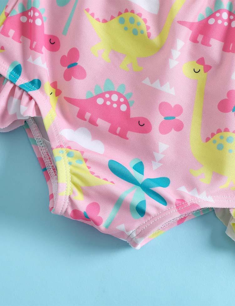 Full Printed Dinosaur Split Swimsuit - CCMOM