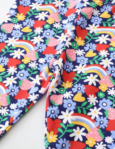 Full Printed Floral Leggings - CCMOM