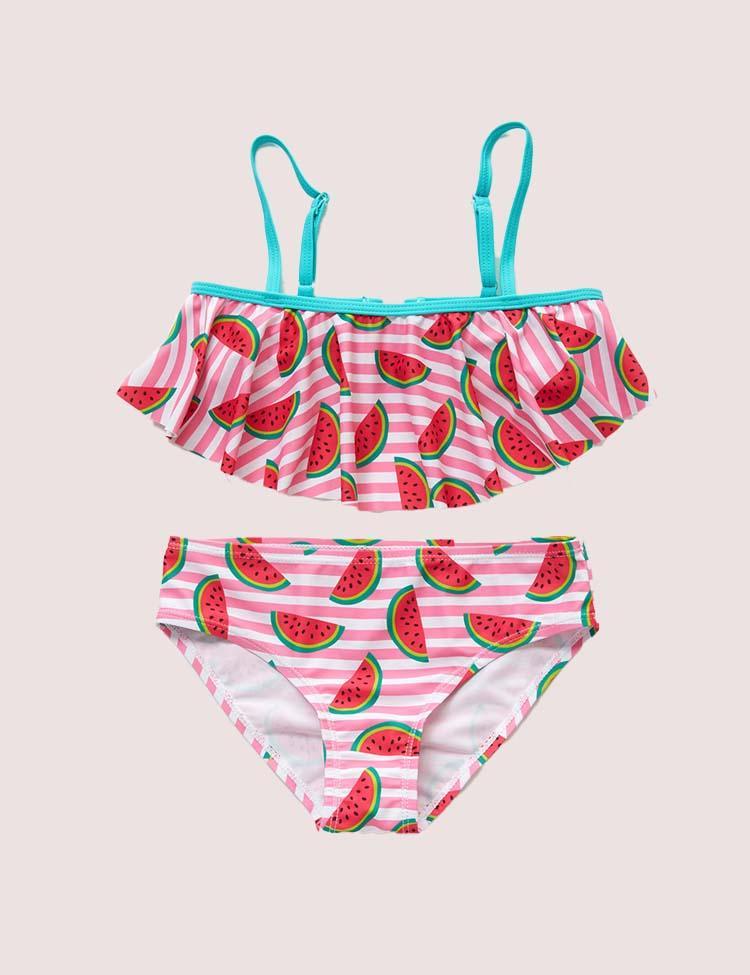 Full Printed Fruit Split Swimsuit - CCMOM