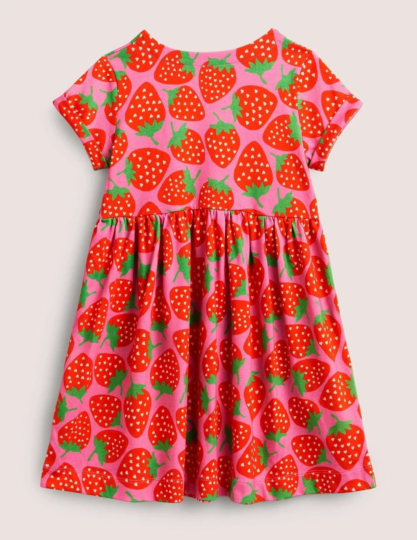 Full Printed Short Sleeve Dress - CCMOM