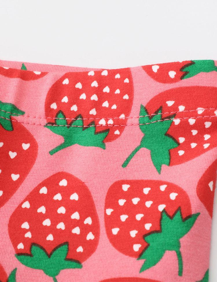 Full Printed Strawberry Leggings - CCMOM