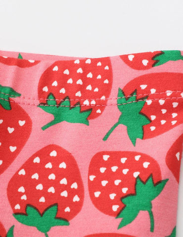 Full Printed Strawberry Leggings - CCMOM