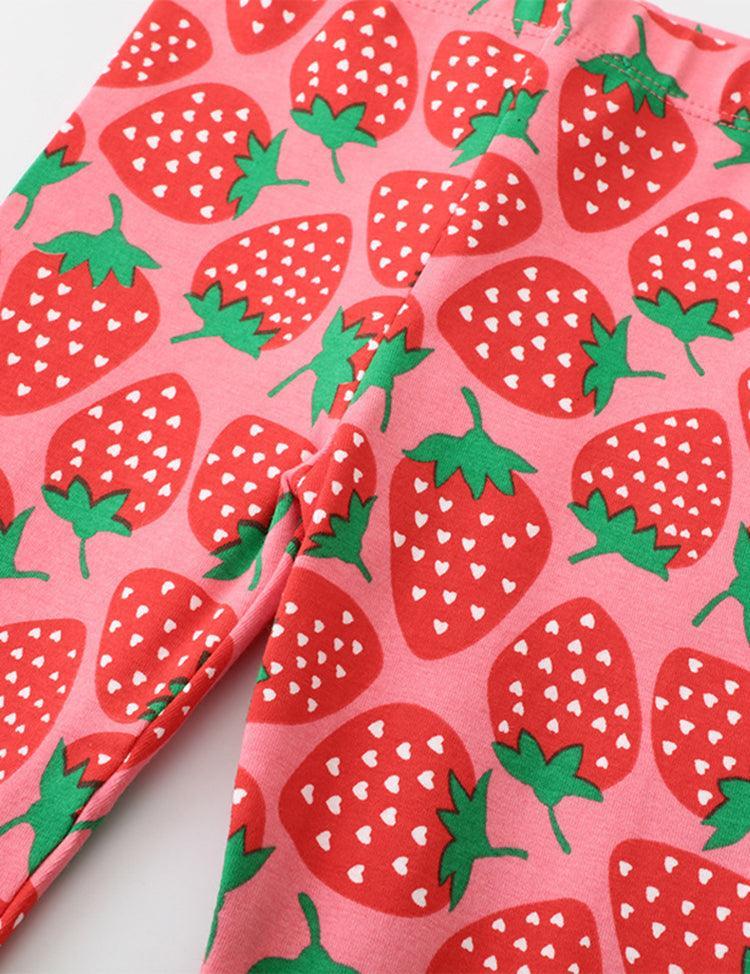 Full Printed Strawberry Leggings - CCMOM