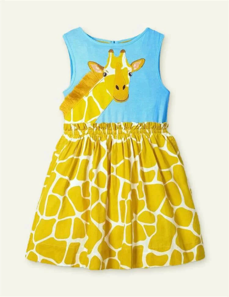 Giraffe Appliqué Dress - CCMOM