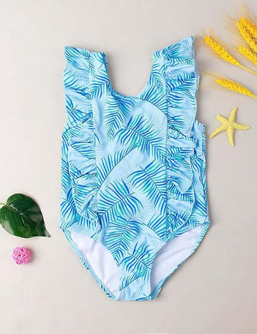 One-Piece Leaf Swimsuit - CCMOM