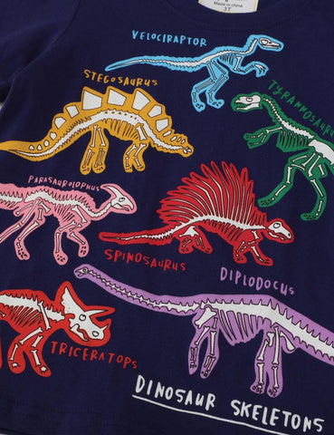 Glowing Dinosaur Short-Sleeved T-shirt - CCMOM