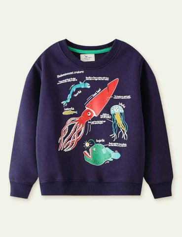 Glowing Undersea World Sweatshirt - CCMOM