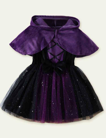 Halloween Cloak + Dress Two-Piece Set - CCMOM