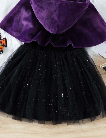 Halloween Cloak + Dress Two-Piece Set - CCMOM