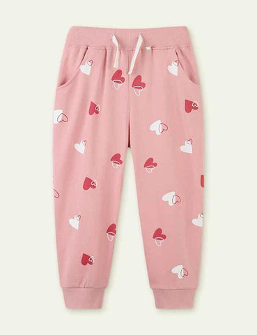 Heart Printing Sweatpants - CCMOM