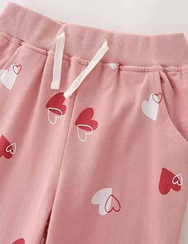 Heart Printing Sweatpants - CCMOM