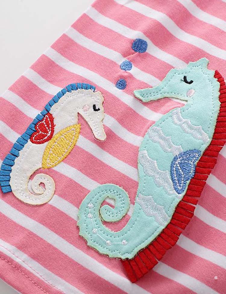 Hippocampus Appliqué Suit - CCMOM