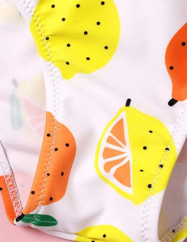 Lemon Printed Swimsuit