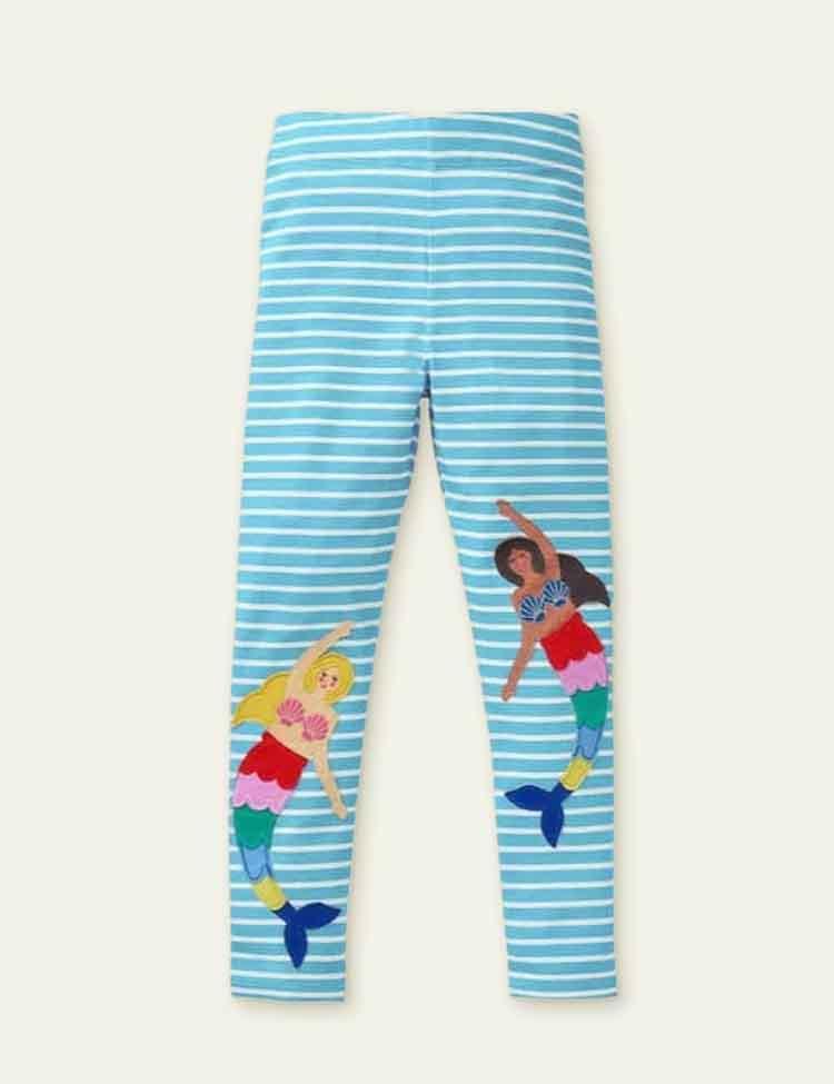 Mermaid Appliqué Leggings - CCMOM