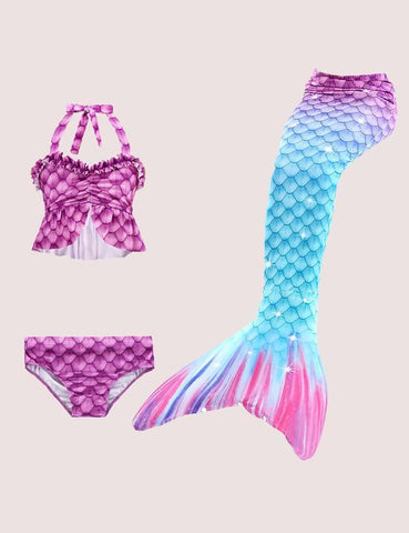 Mermaid Tail Swimsuit Set - CCMOM