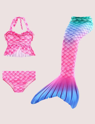 Mermaid Tail Swimsuit Set - CCMOM