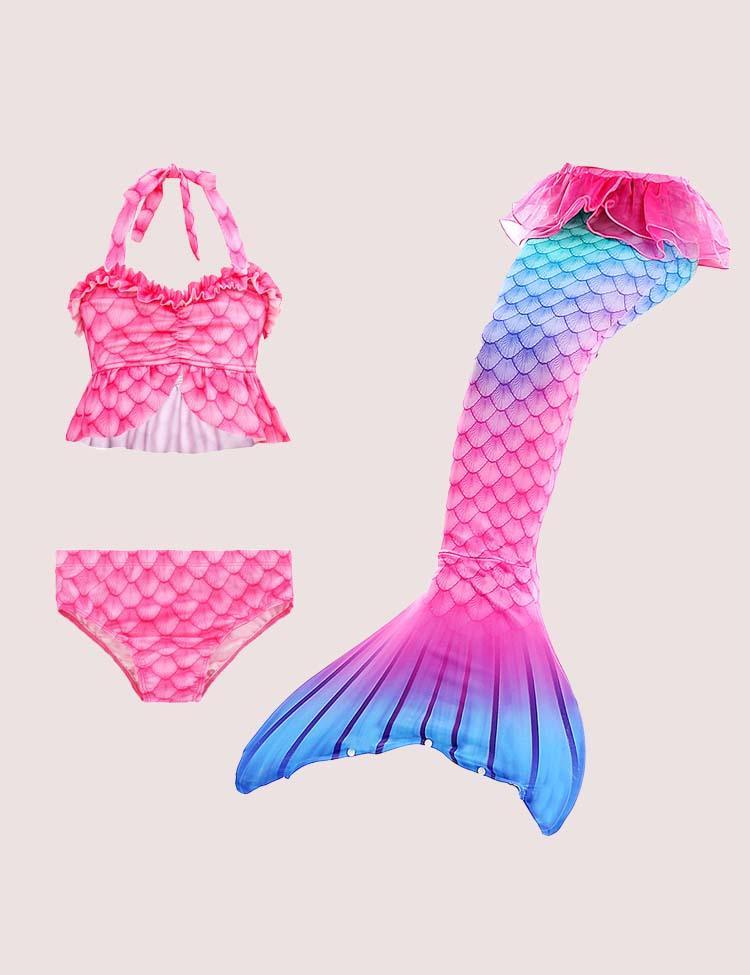 Mermaid Tail Swimsuit Set - CCMOM