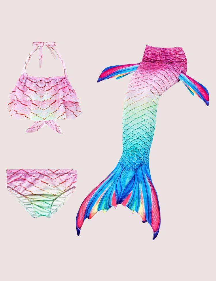 Mermaid Tail Swimsuit Set - CCMOM