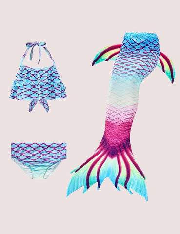 Mermaid Tail Swimsuit Set - CCMOM