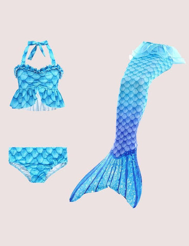 Mermaid Tail Swimsuit Set - CCMOM