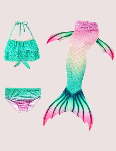 Mermaid Tail Swimsuit Set - CCMOM