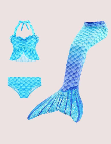 Mermaid Tail Swimsuit Set - CCMOM