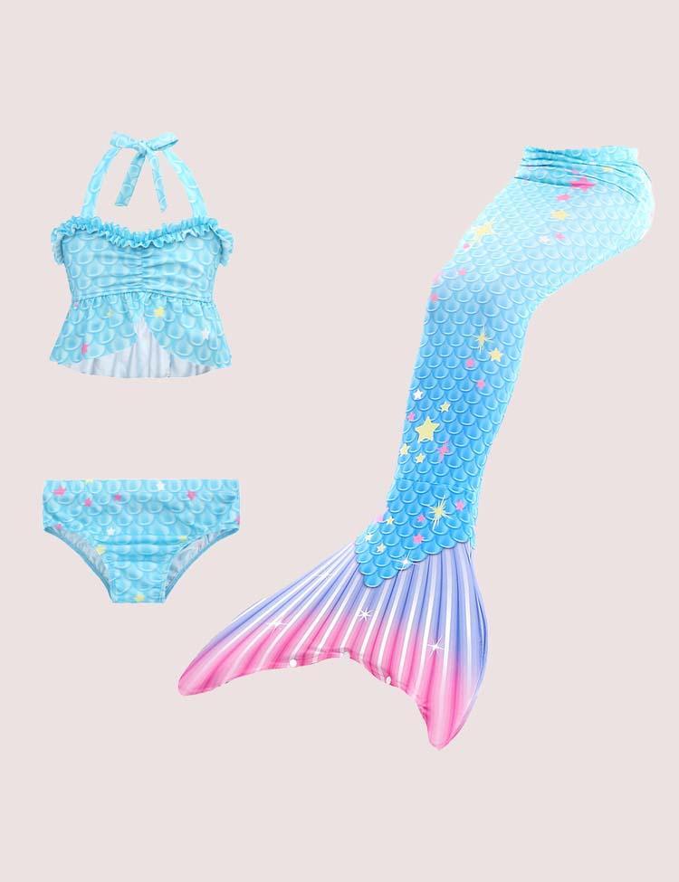 Mermaid Tail Swimsuit Set - CCMOM