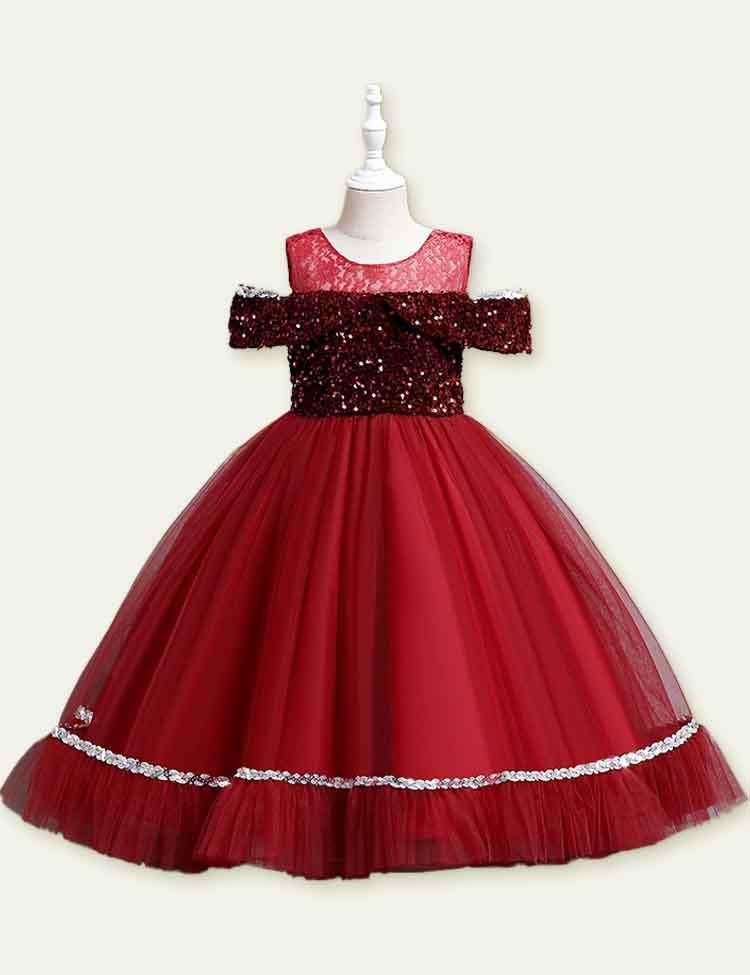 Mesh Sequins Princess Dress - CCMOM