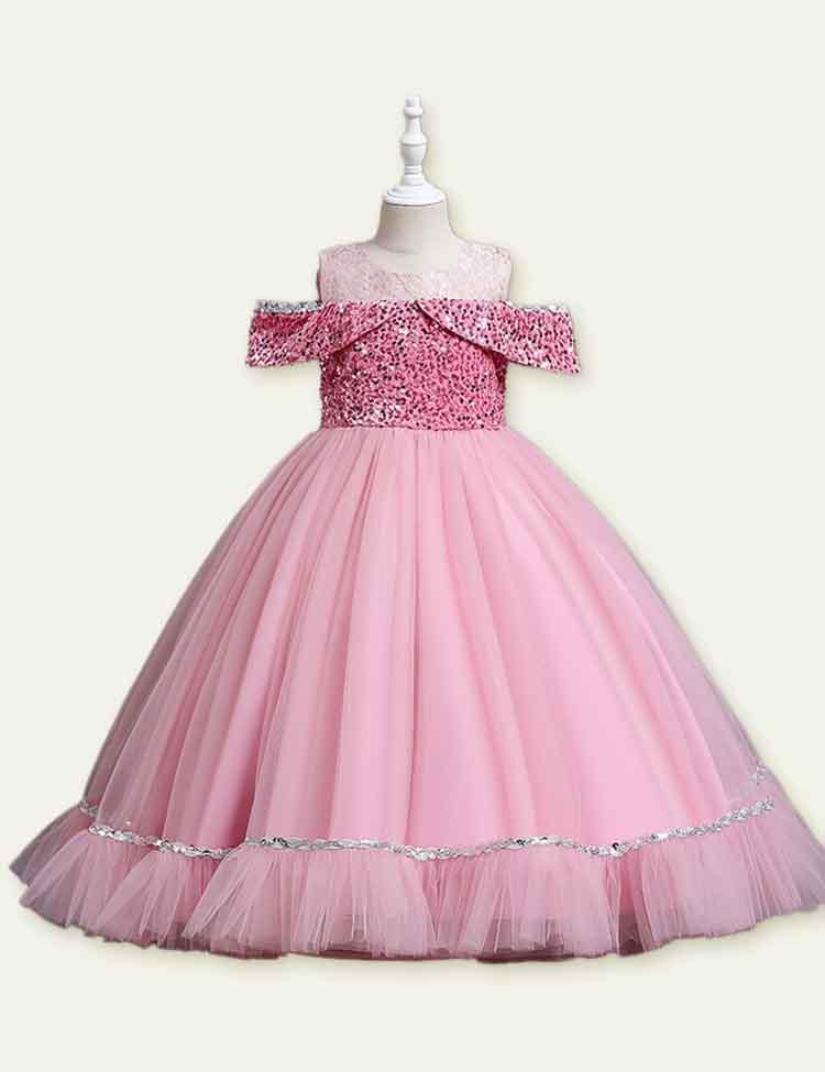 Mesh Sequins Princess Dress - CCMOM