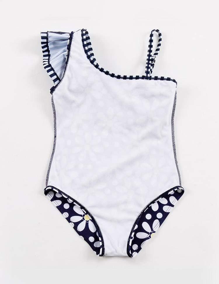 One-Shoulder Lace Family Matching Swim Suit - CCMOM