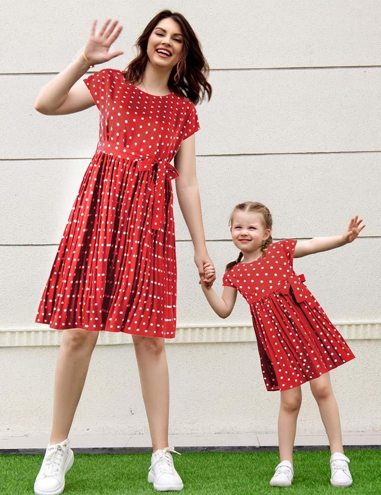 Polka Dot Family Matching Dress - CCMOM