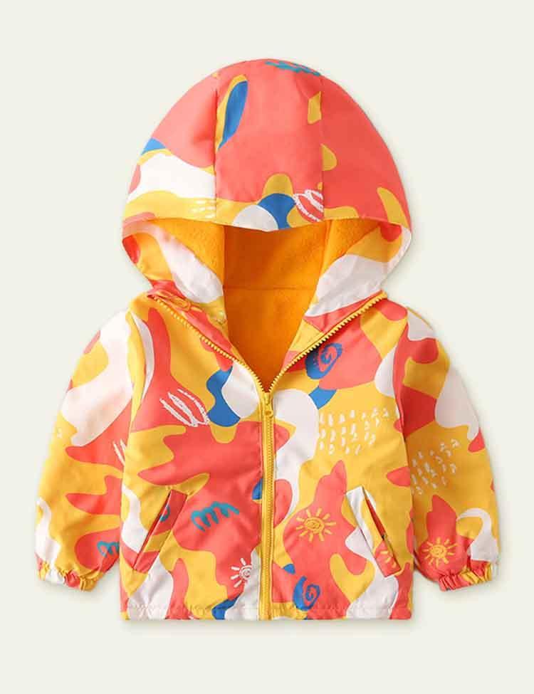 Printed Polar Fleece Shell Jacket - CCMOM