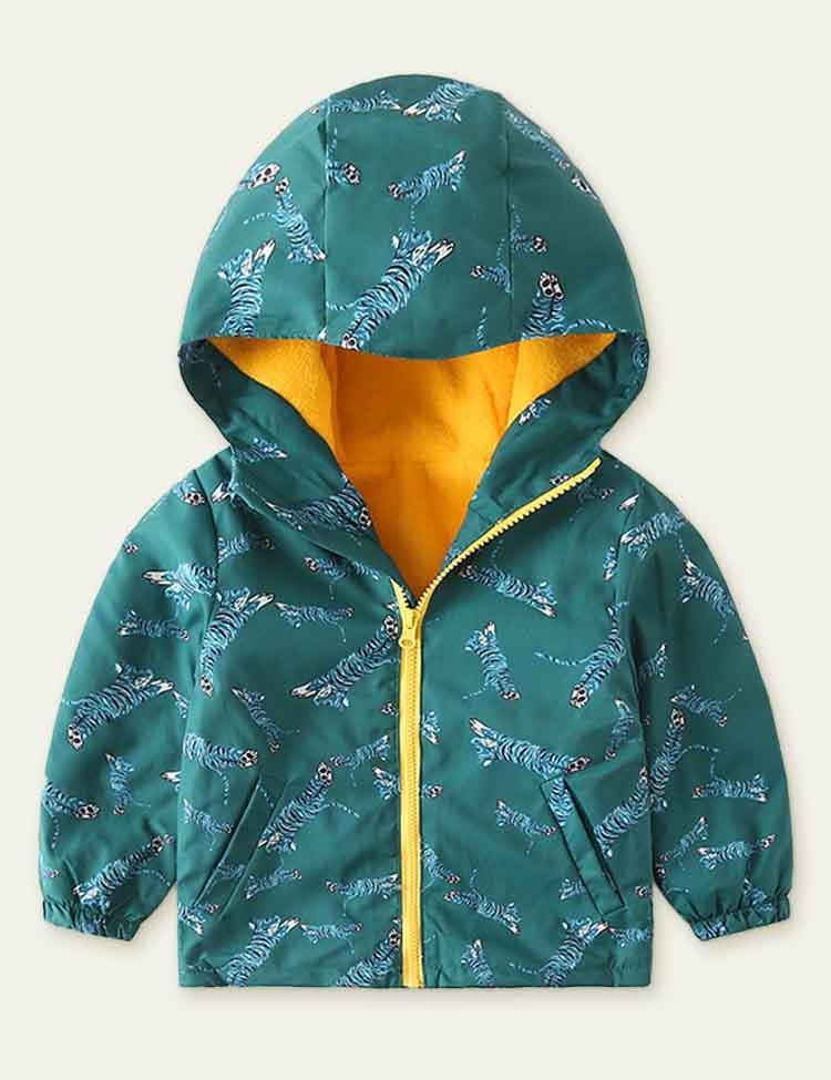 Printed Polar Fleece Shell Jacket - CCMOM