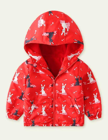 Printed Polar Fleece Shell Jacket - CCMOM