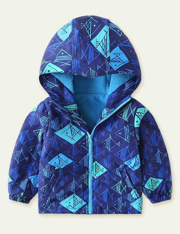 Printed Polar Fleece Shell Jacket - CCMOM