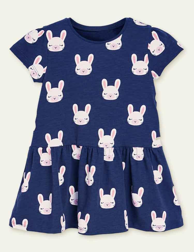 Rabbit Print Dress - CCMOM