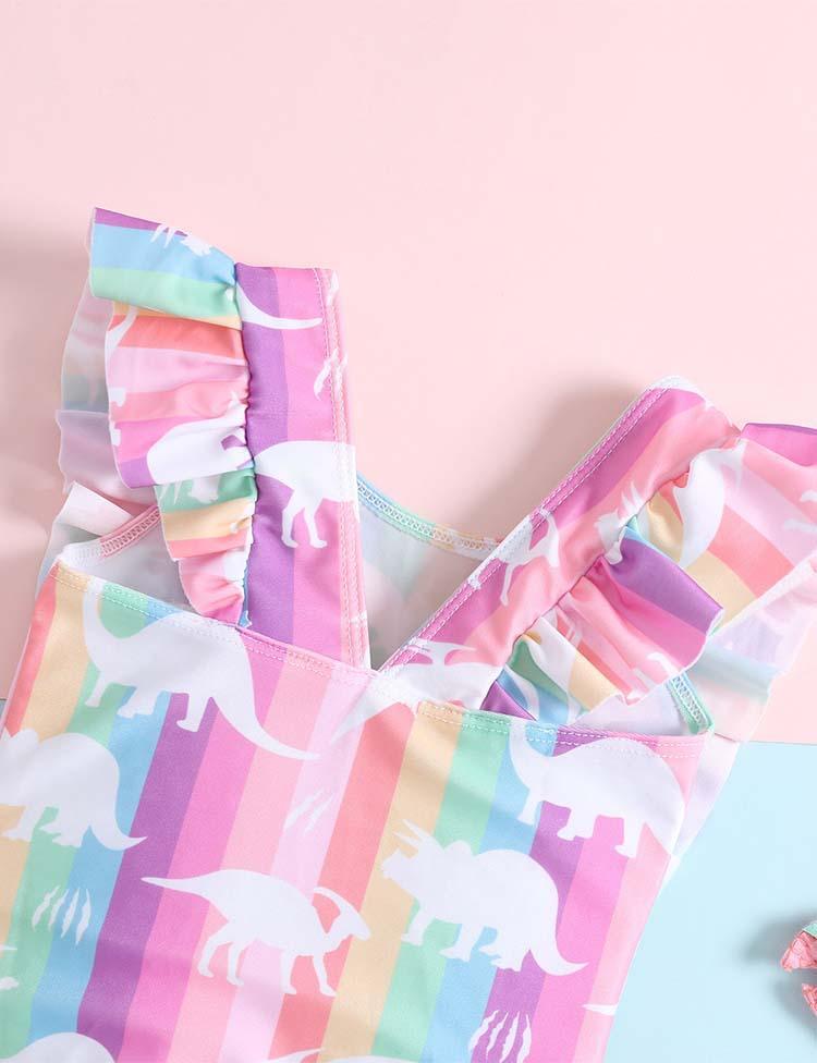 Rainbow Dinosaur Swimsuit - CCMOM